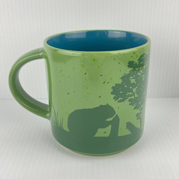 Tim Hortons Canadian Beaver Mug Limited Edition No. 017 16 oz Green Blue 2017 - Picture 3 of 6